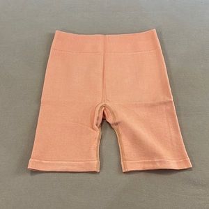 Orange Fabletics Biker Shorts NWT